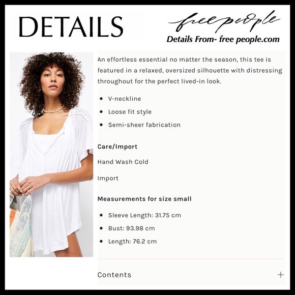 FREE PEOPLE BOHO FLOWY TUNIC TEE V-NECK TOP A3C - Picture 14 of 16